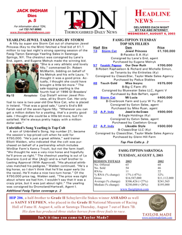 HEADLINE NEWS • 8/6/03 • PAGE 2 of 8