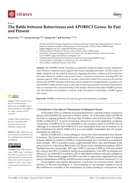 The Battle Between Retroviruses and APOBEC3 Genes: Its Past and Present