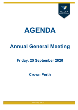 Agenda Annual General Meeting 2006