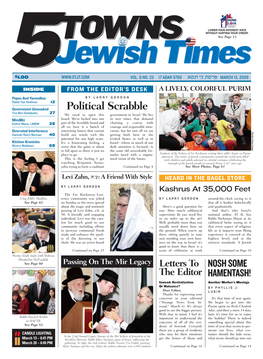 The 5 Towns Jewish Times Footwork