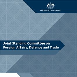 Joint Standing Committee on Foreign Affairs, Defence and Trade