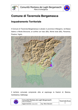 Comune Di Tavernola Bergamasca