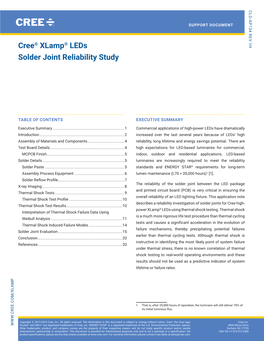 Cree Xlamp Leds Solder Joint Reliability Study