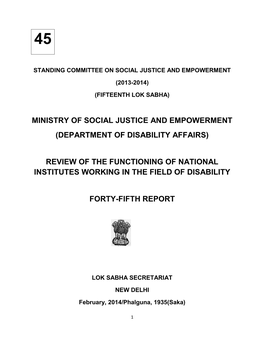 Ministry of Social Justice and Empowerment (Department of Disability Affairs)
