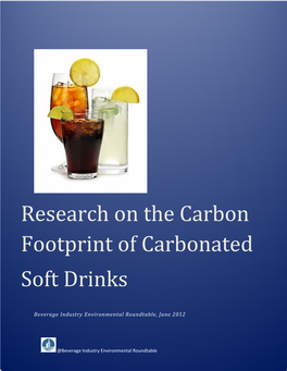 Research on the Carbon Footprint of Carbonated Soft Drinks