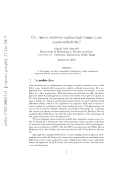 Can Anyon Statistics Explain High Temperature Superconductivity?