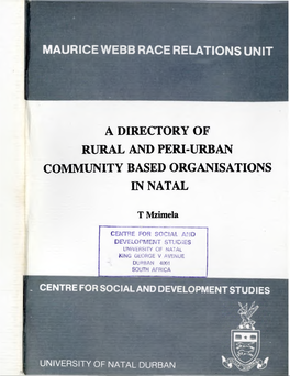 Maurice Webb Race Relations Unit