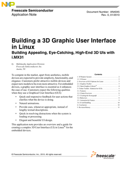 Building a 3D Graphic User Interface in Linux