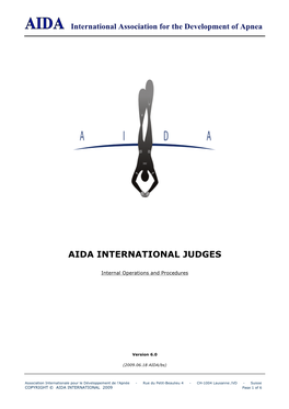 Aida International Judges