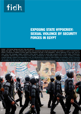 Sexual Violence by Security Forces in Egypt