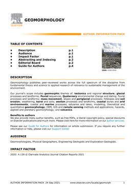 Geomorphology