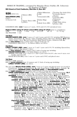 HORSE in TRAINING, Consigned by Conkwell Grange