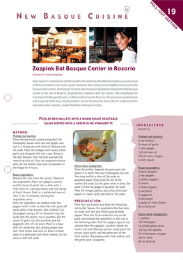 Zazpiak Bat Basque Center in Rosario N E W B a S Q U E C U I S I