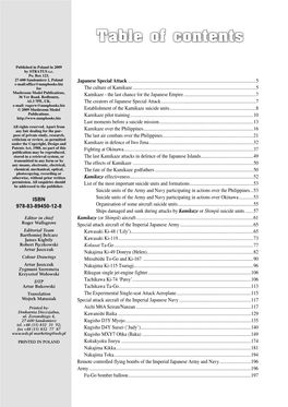 Table of Contents