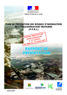 Plan De Prévention Des Risques D'inondation De L'agglomération