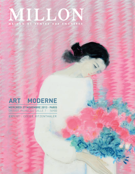 Art Moderne Mercredi 27 Novembre 2013 · Paris Drouot Richelieu Salle 7 · 14H00