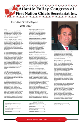 Executive Director Report 2006 -2007