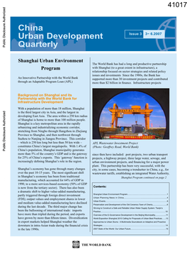 China Urban Development Quarterly Issue 3