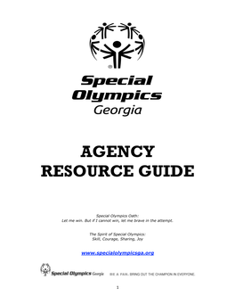 Agency Resource Guide