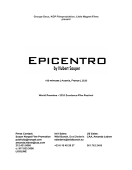 EPICENTRO Press Notes