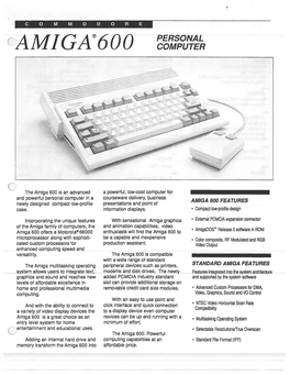 Amiga®600 Computer