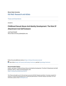 Childhood Sexual Abuse and Identity Development: the Role of Attachment and Self-Esteeem