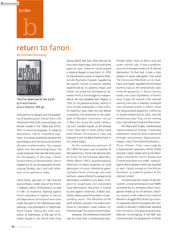 Fanon by Michael Burawoy