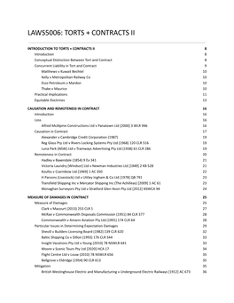 Sample Laws5006: Torts + Contracts Ii