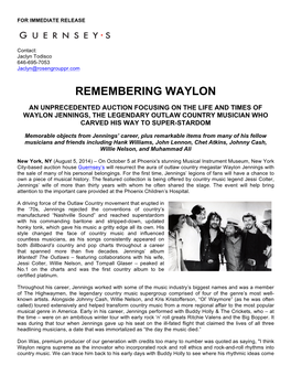 Remembering Waylon