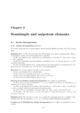 Semisimple and Unipotent Elements