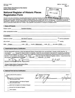 National Register of Historic Places Registration Form IIWRF