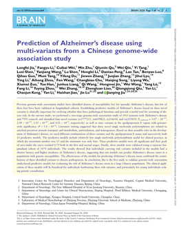 Prediction of Alzheimer's Disease Using Multi-Variants from A