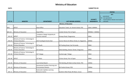 Ministry of Education