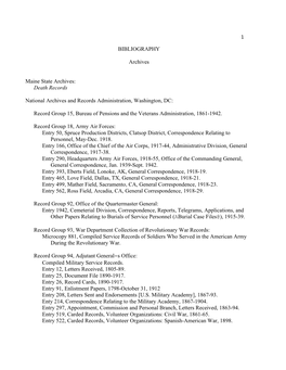 Dental Corps Bibliography