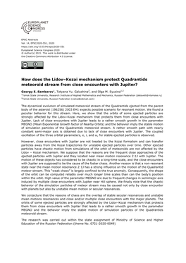 How Does the Lidov–Kozai Mechanism Protect Quadrantids Meteoroid Stream from Close Encounters with Jupiter?