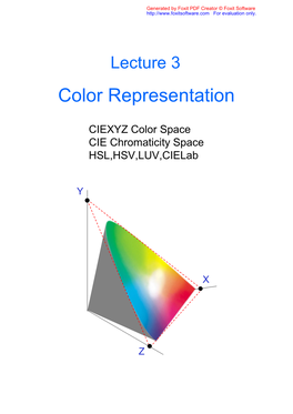 Color Representation