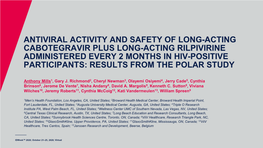 Antiviral Activity and Safety of Long-Acting Cabotegravir Plus Long-Acting Rilpivirine Administered Every 2 Months in Hiv-Positi