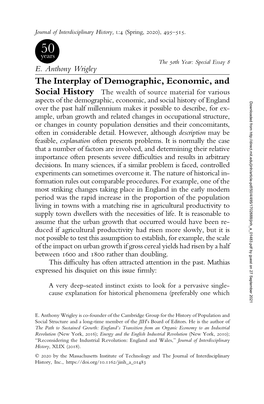 The Interplay of Demographic, Economic