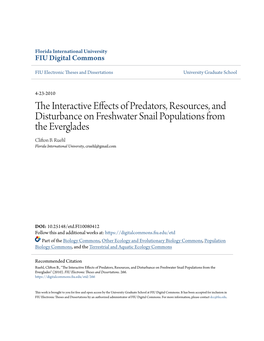 The Interactive Effects of Predators, Resources, and Disturbance On