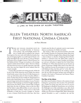 Allen Theatres: North America's First National Cinema Chain