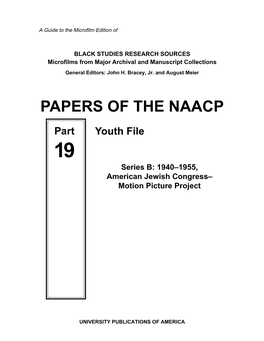 Papers of the Naacp