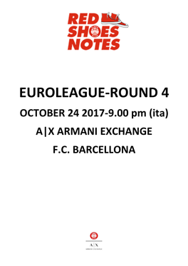 Milano-Barcellona Game Notes