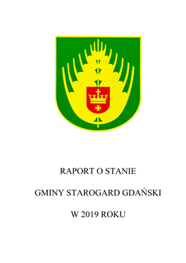 Raport O Stanie Gminy Starogard Gdański W 2019