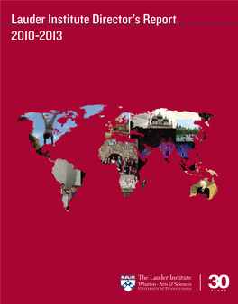 Lauder Institute Director's Report 2010-2013