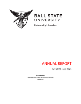 University Libraries Annual Report 2021