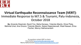 (VERT): Immediate Response to M7.5