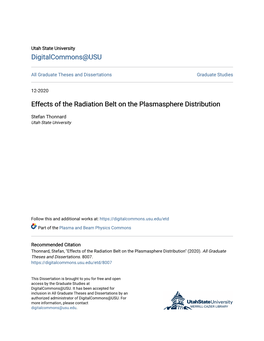 Effects of the Radiation Belt on the Plasmasphere Distribution
