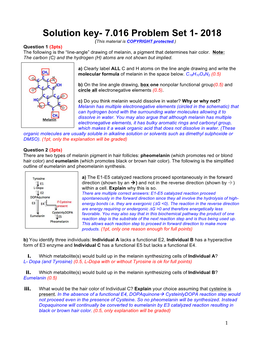 7.016 Introductory Biology Fall 2018