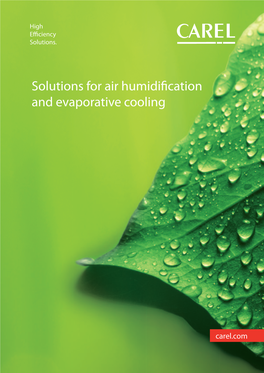 Solutions for Air Humidification and Evaporative Cooling