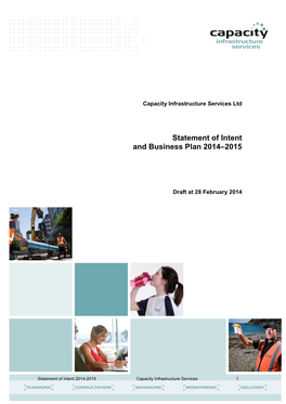 Statement of Intent and Business Plan 2014–2015